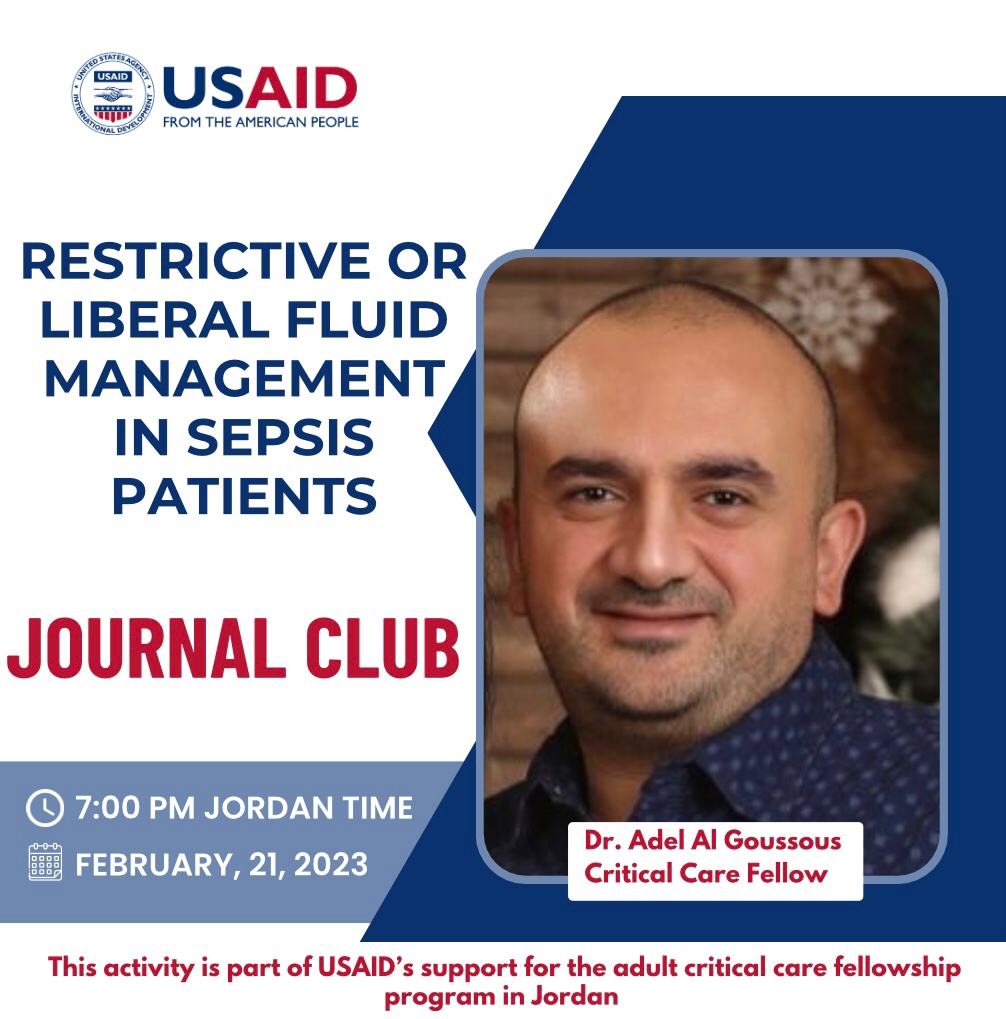 Restrictive or Liberal Fluid Management in Sepsis Patients Journal Club