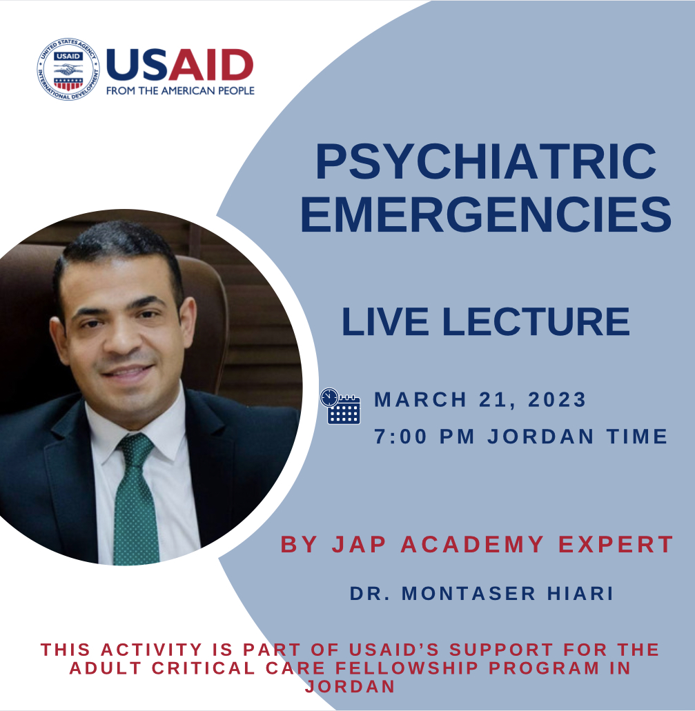 “Psychiatric Emergencies” Live lecture