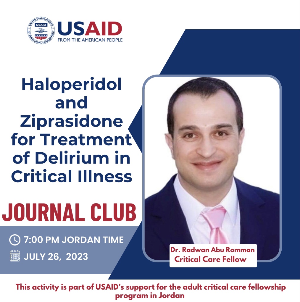 “Haloperidol and Ziprasidone for Treatment of Delirium in Critical Illness“ Journal Club