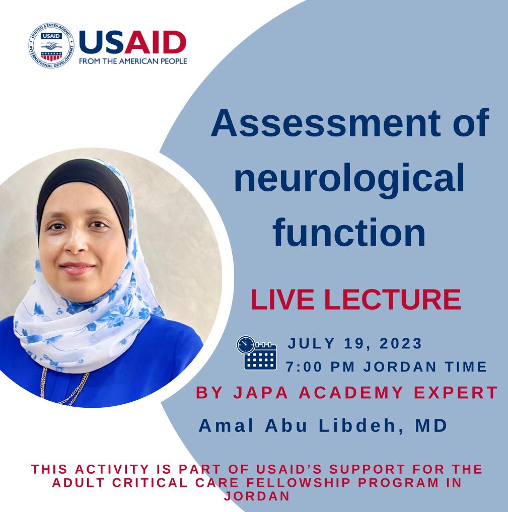 "Assessment of neurological function" Live Lecture