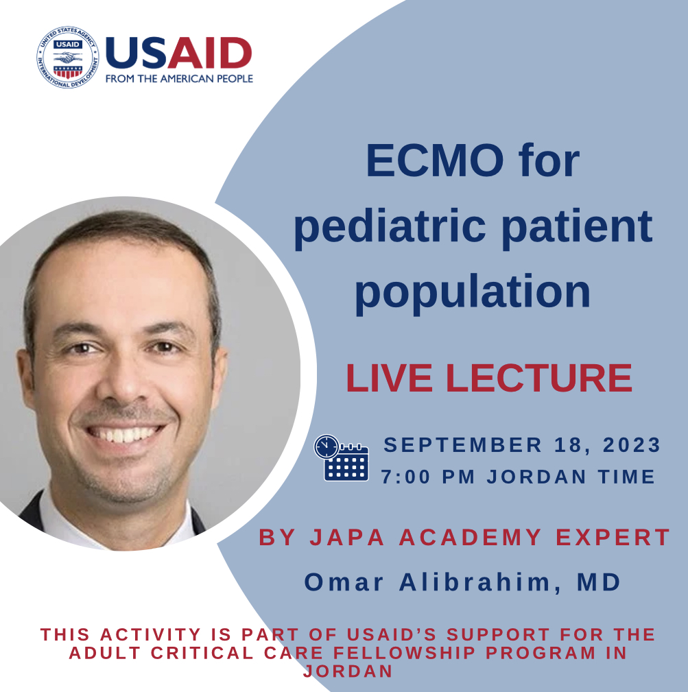 “ECMO for Pediatric Patient Population” Live Lecture
