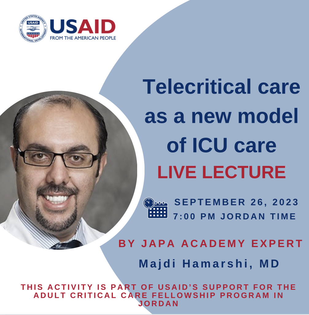 “Telecritical Care as a New Model of ICU Care” Live Lecture