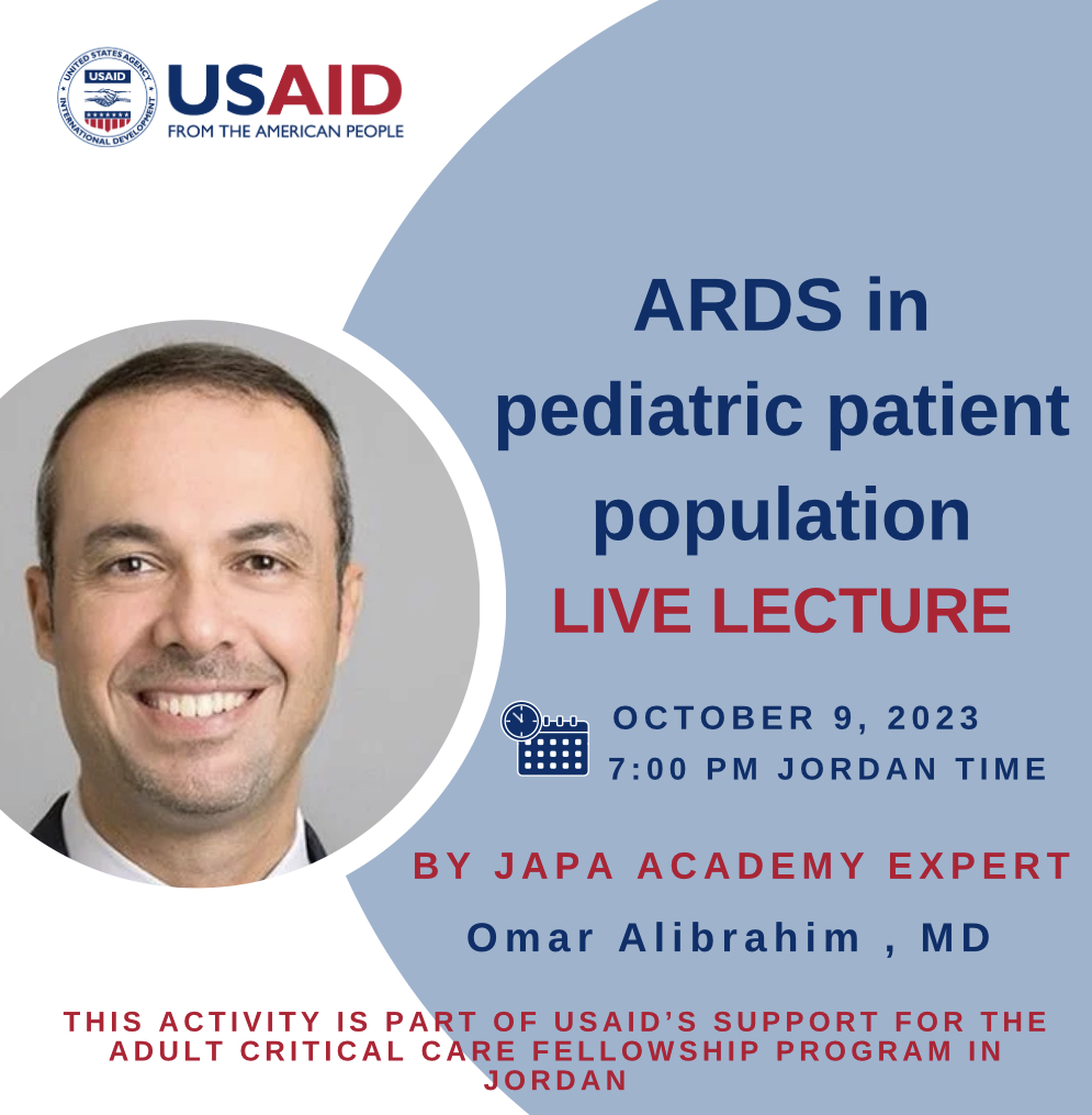 "ARDS in Pediatric Patient Population" Live Lecture