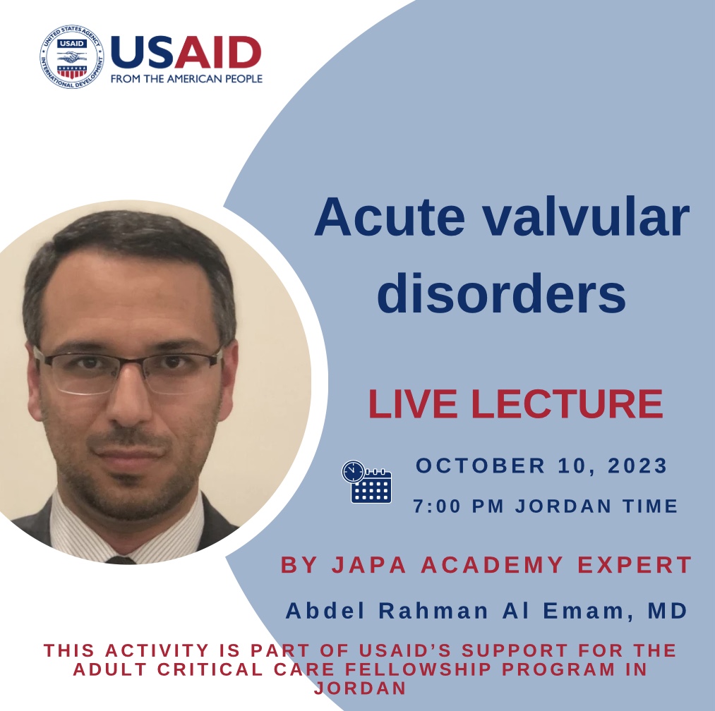 "Acute Valvular Disorders" Live Lecture