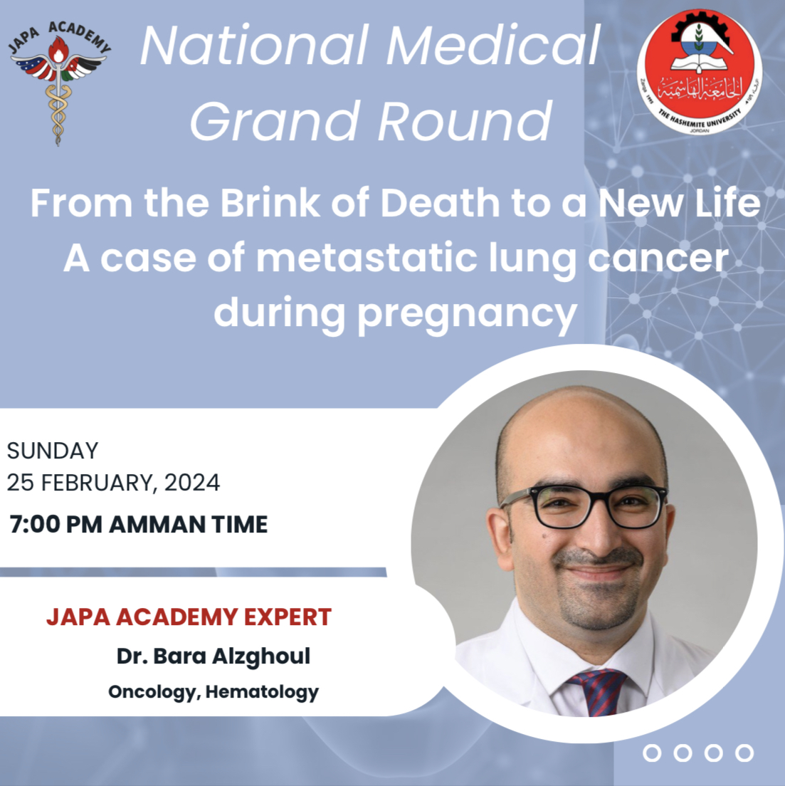 National medical grand round: From the brink of death to a new life a case of metastatic lung cancer during pregnancy