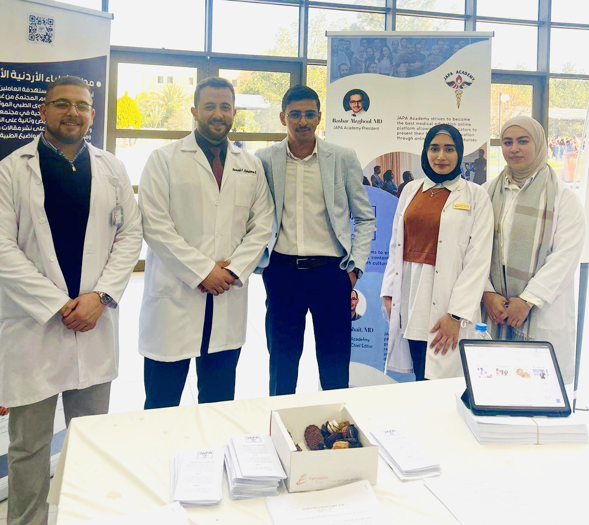 From JAPA عربي participation on the Medical Day at Hashemite University